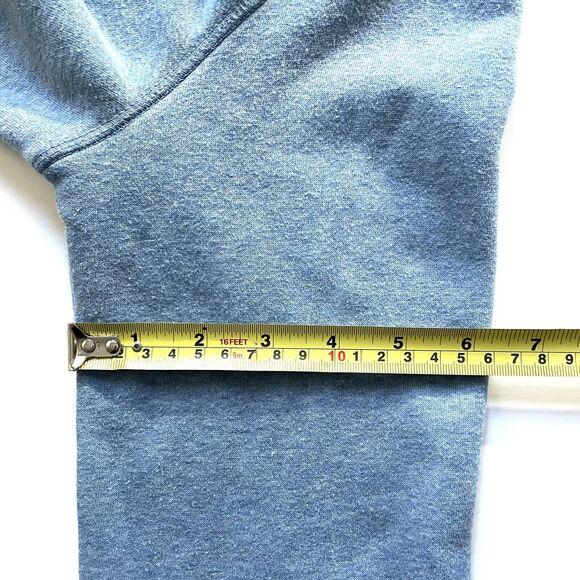 PrAna Men’s Organic Cotton Recycled Poly Blend Sweatshirt Light Blue - Picture 8 of 10